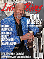Stan Mosley cover, Living Blues magazine, 2023.
