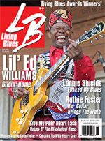 Lil' Ed Williams cover, Living Blues August 2009.