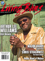 Arthur Lee Williams cover, Living Blues February 2011.