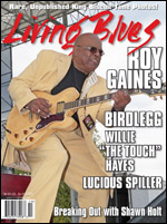 Roy Gaines cover, Living Blues, October 2013.
