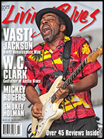 Vasti Jackson cover, Living Blues, February 2015.