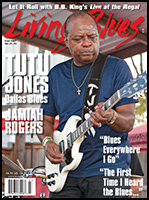Tutu Jones cover, Living Blues, July/August 2020.